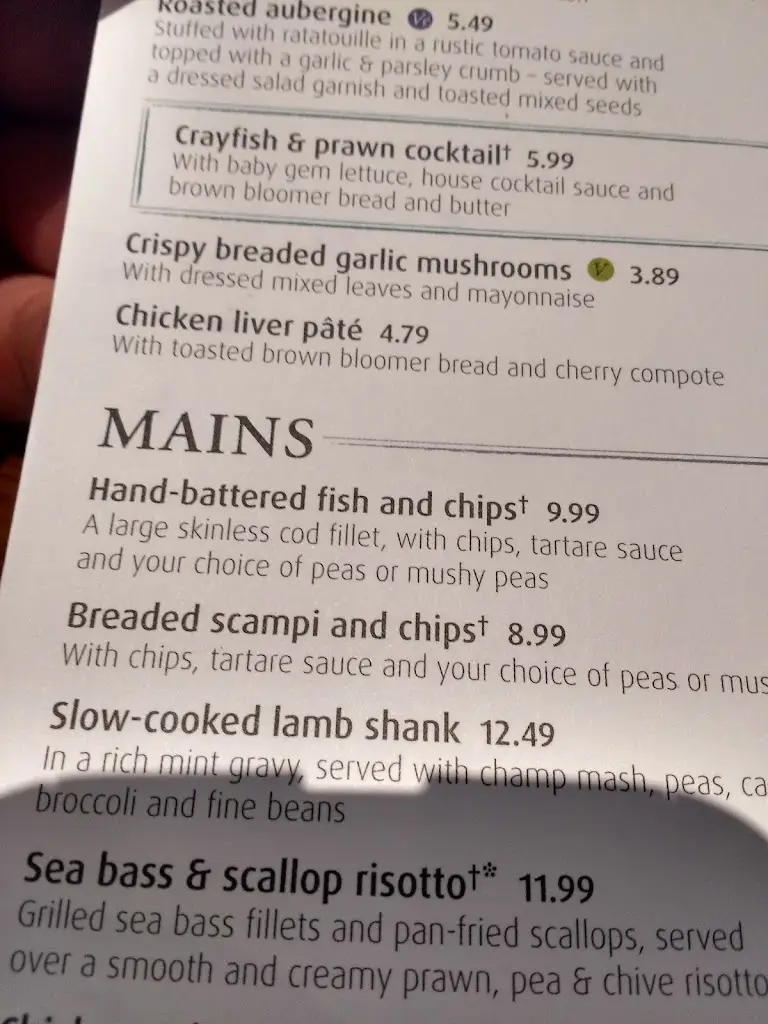 Menu_The George_Alconbury_image_2