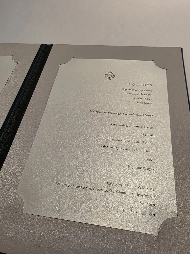 Menu_The Glenturret Lalique Restaurant_Crieff_imagen_3