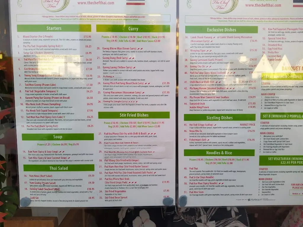 Menu_The Chef Thai Billingshurst_Billingshurst_image_1
