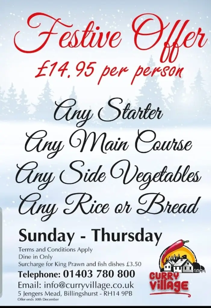 Menu_CURRY VILLAGE_Billingshurst_image_2