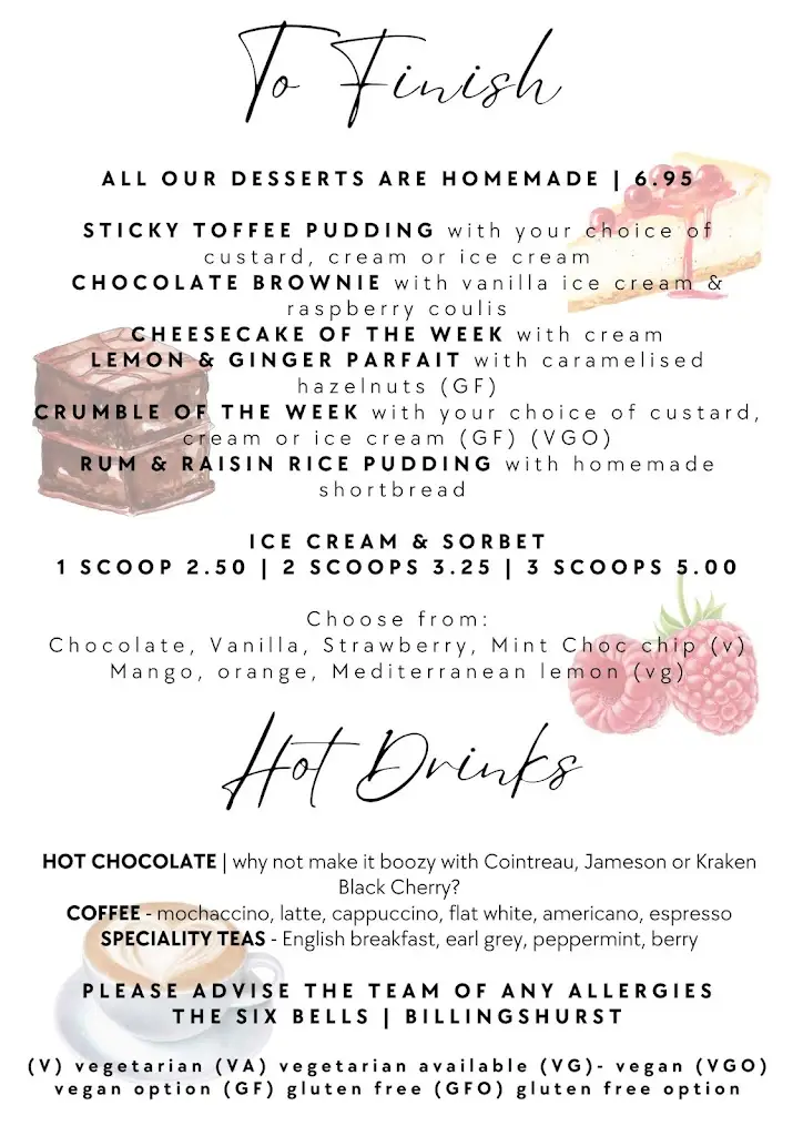 Menu_The Six Bells_Billingshurst_image_2