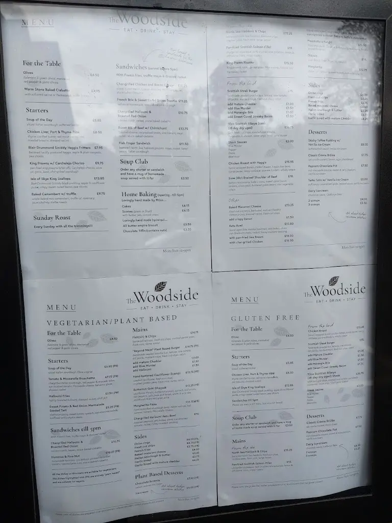 Menu_The Woodside - eat / drink / stay_Doune_image_4