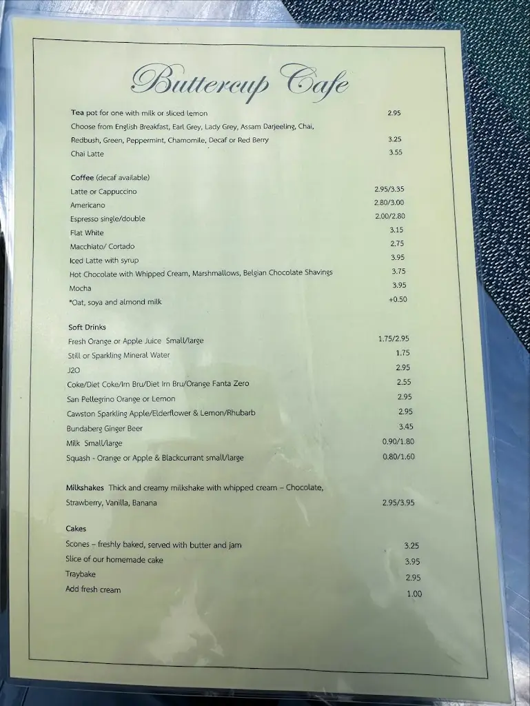 Menü_Buttercup Cafe_Doune_Bild_2