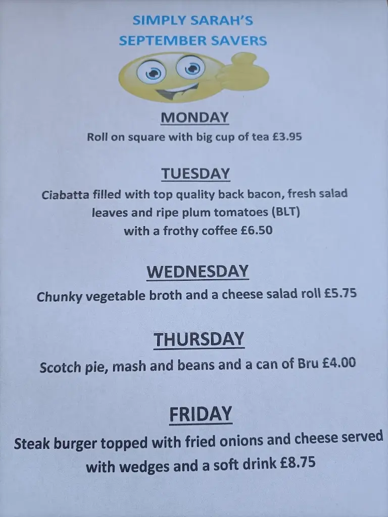 Menu_Simply Sarah's_Doune_image_2