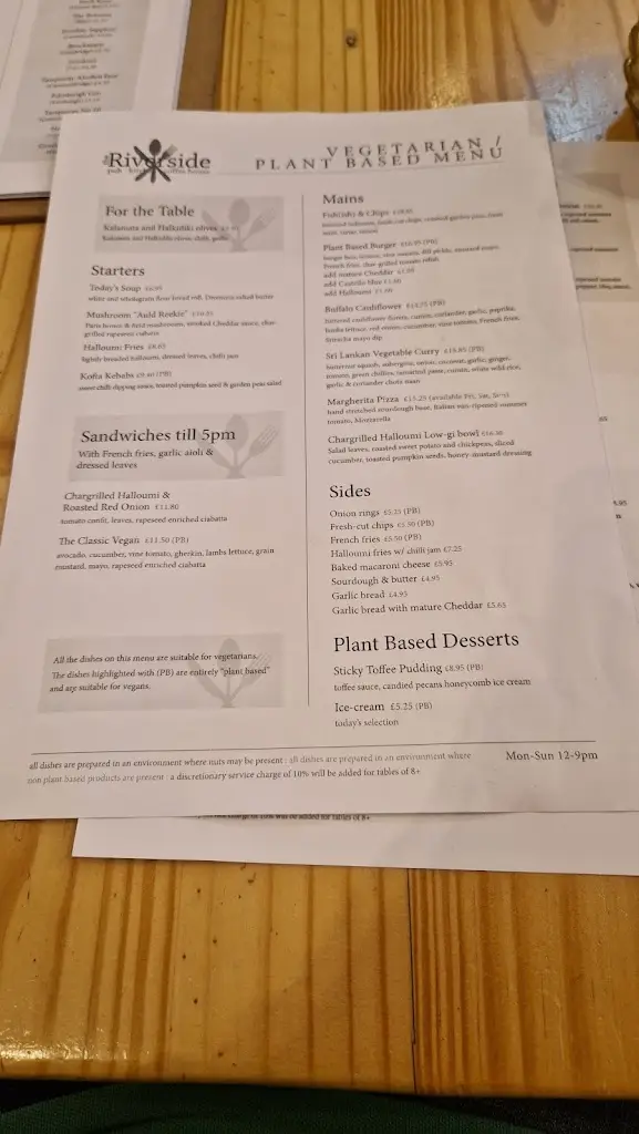 Menu_The Riverside - Pub, Kitchen & Coffee House_Doune_image_3