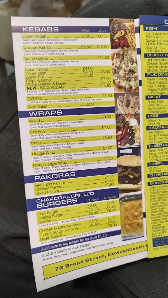 Menu_Joe's Food Bar_Cowdenbeath_immagine_2