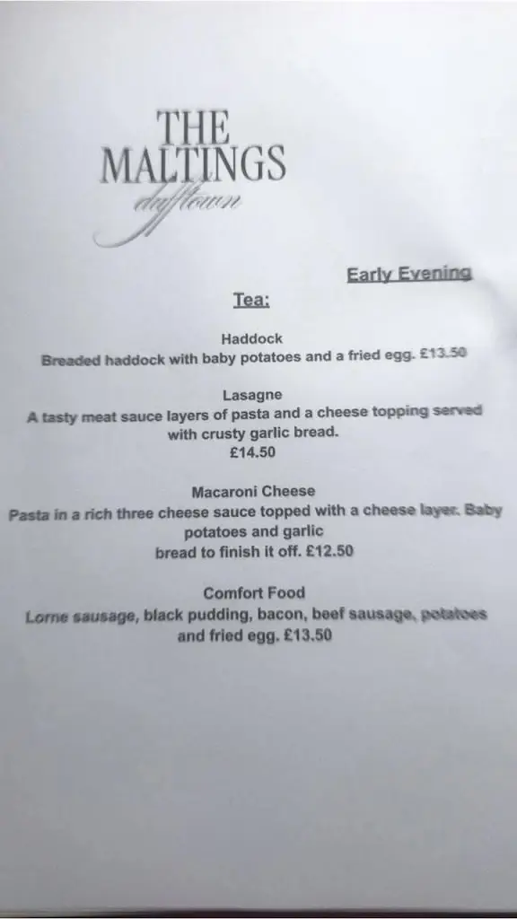 Menu_The Maltings_Dufftown_image_2