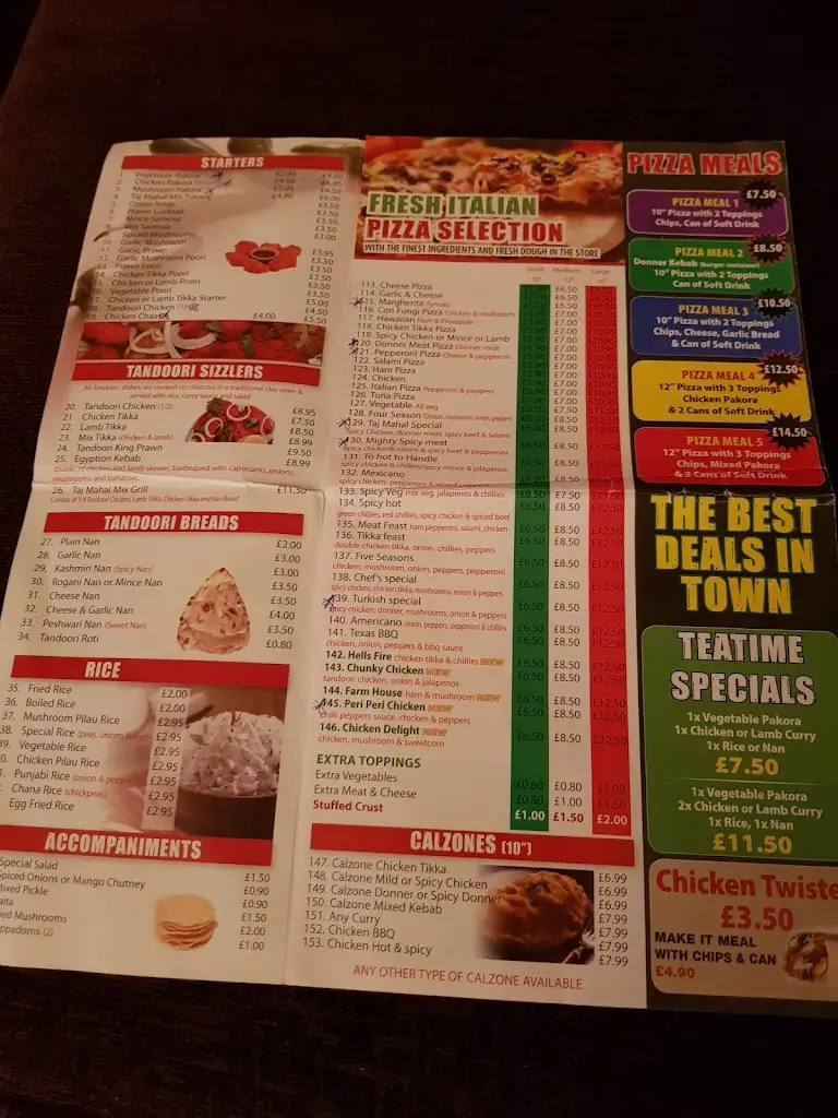 Menu_Taj Mahal_Dreghorn_immagine_4