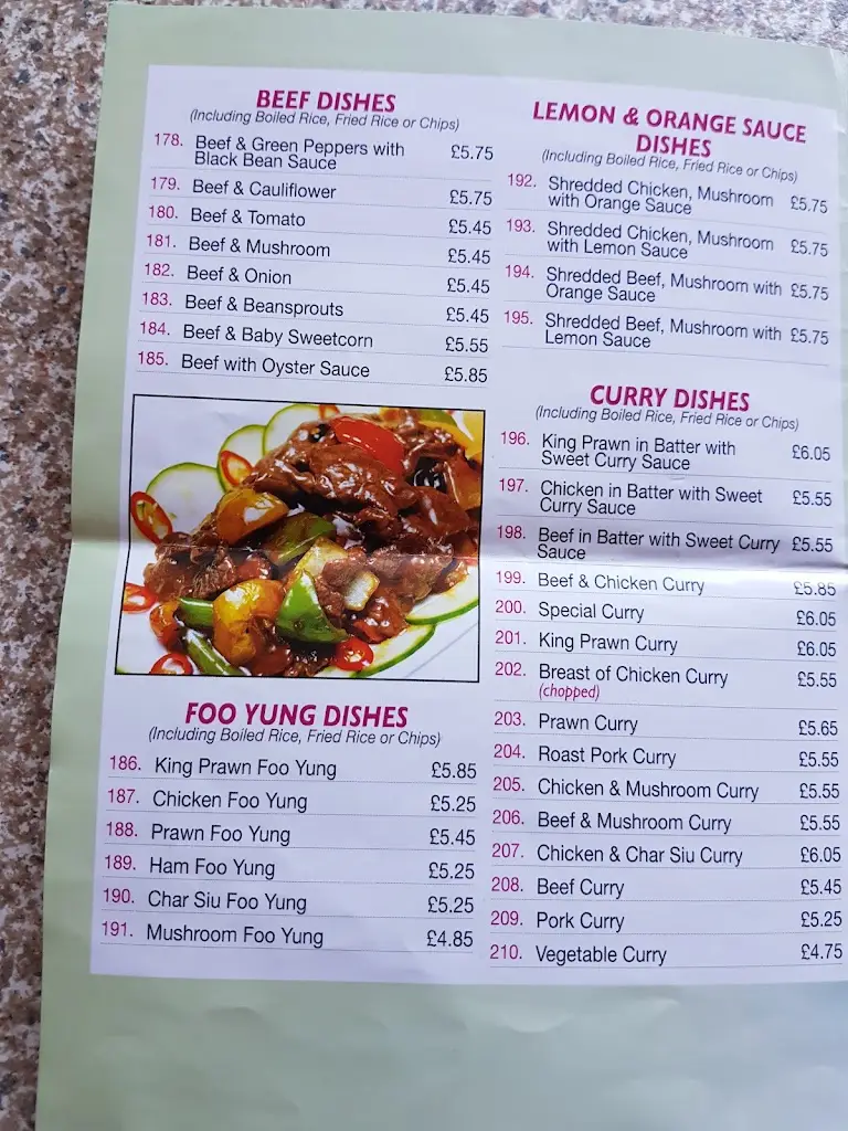Menu_Golden City_Dreghorn_image_4