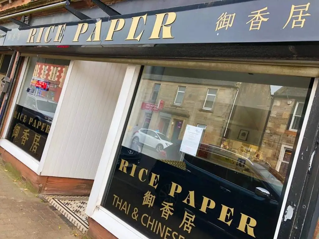 Rice Paper Thai & Chinese Takeaway restaurant à Dreghorn
