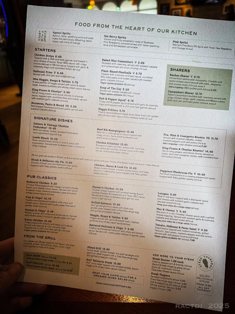 Menu_The Compass_Dalgety Bay_image_1