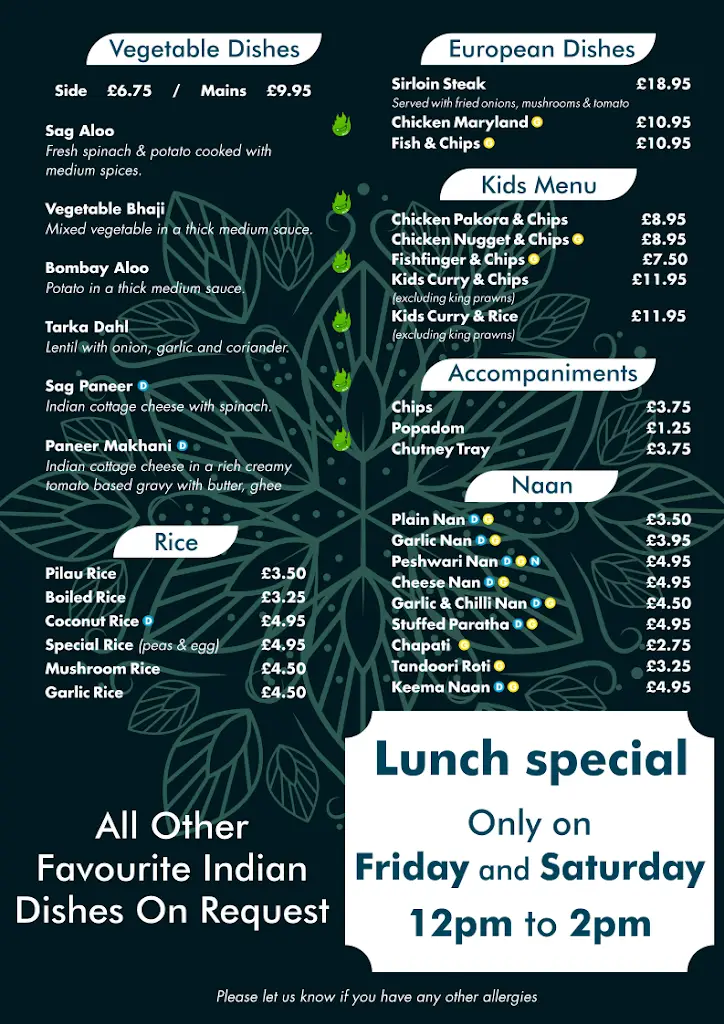 Menu_Taste Of India Rosyth._Dalgety Bay_image_4