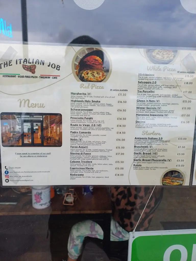 Menu_The Italian Job_Drumnadrochit_image_3