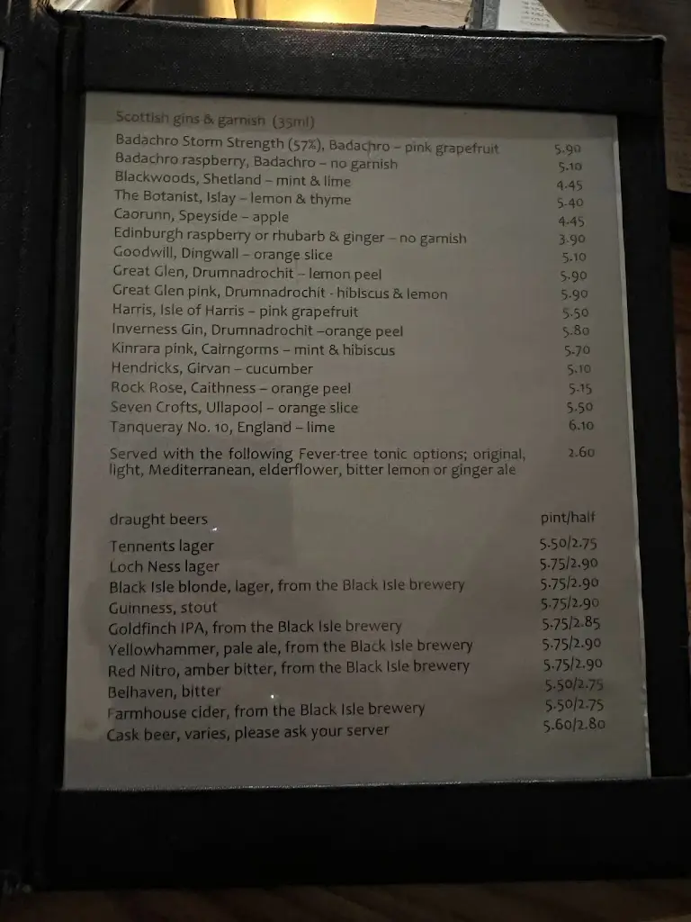 Menu_The Lewiston_Drumnadrochit_image_3