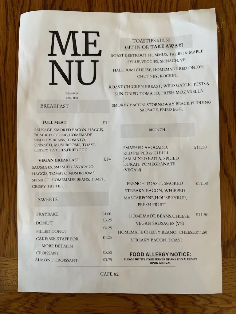 Menu_cafe 82_Drumnadrochit_imagen_2