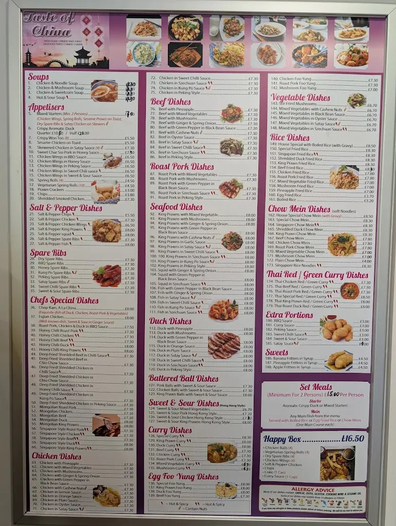 Menu_Taste of China_Drumnadrochit_image_1