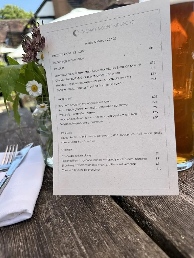 Menu_The Half Moon, Kirdford_Billingshurst_image_4