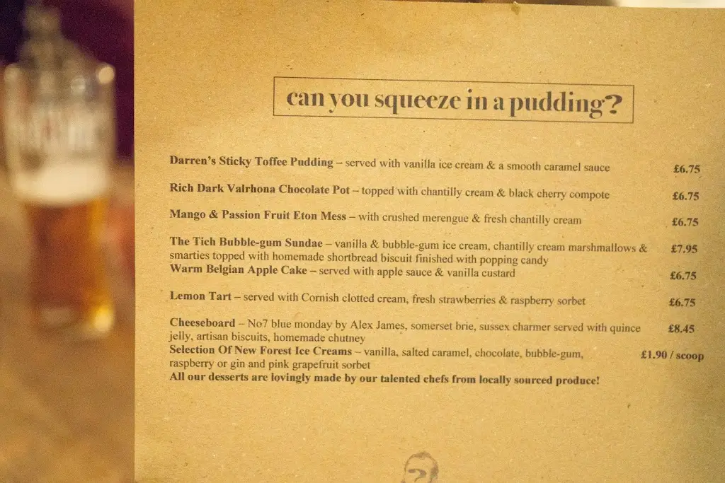 Menu_The Sir Roger Tichborne_Billingshurst_immagine_3