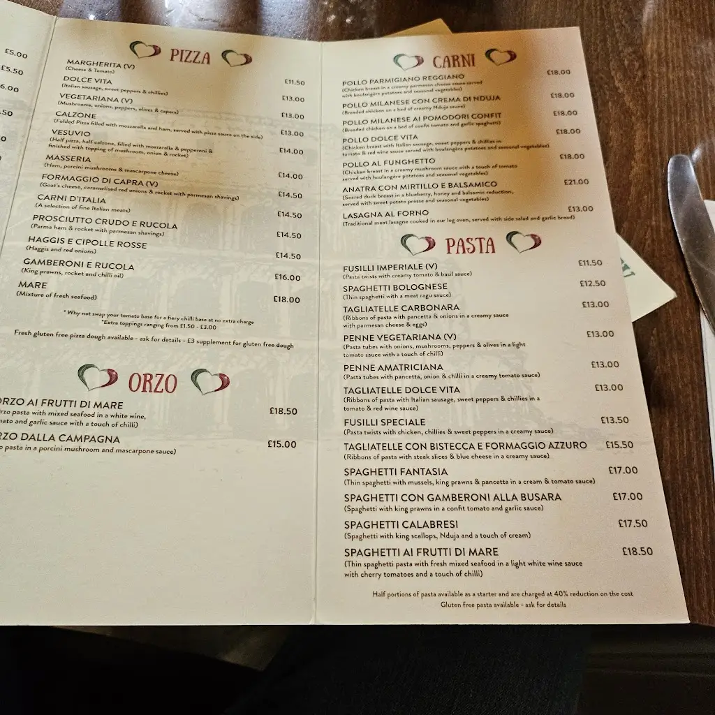 Menu_La Dolce Vita_Dumfries_immagine_1