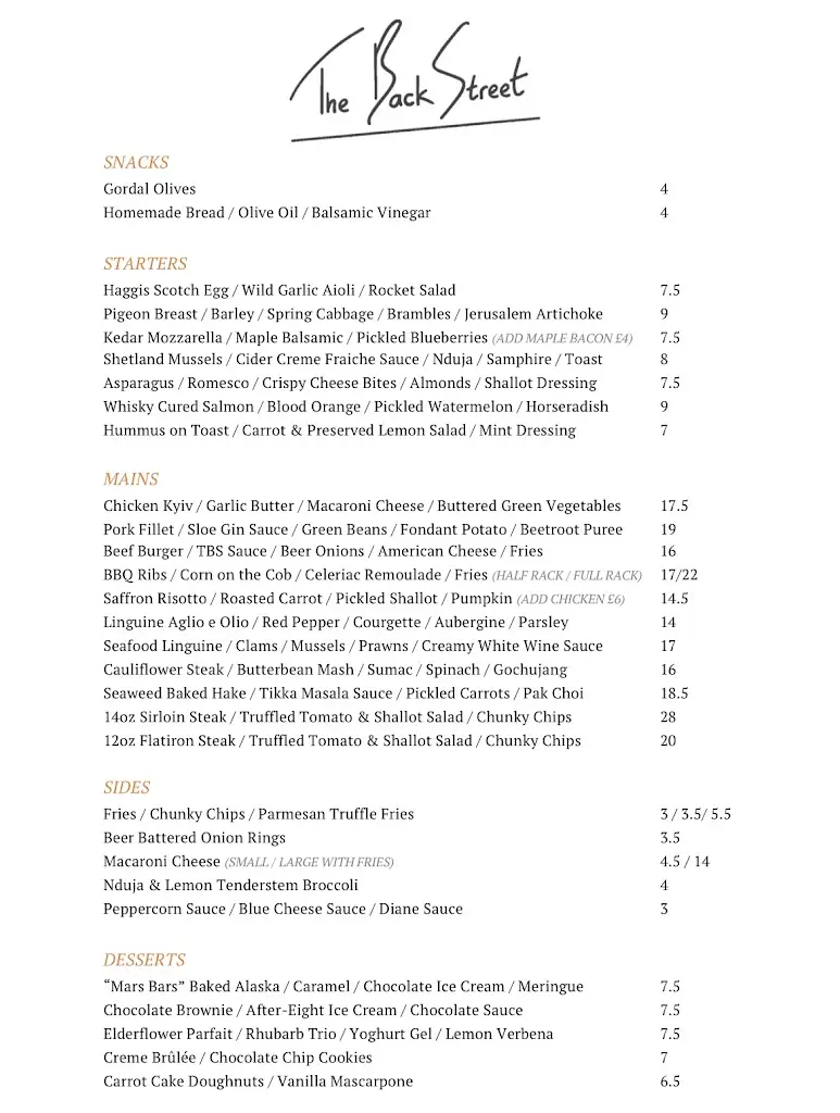 Menu_The Back Street_Dumfries_image_1
