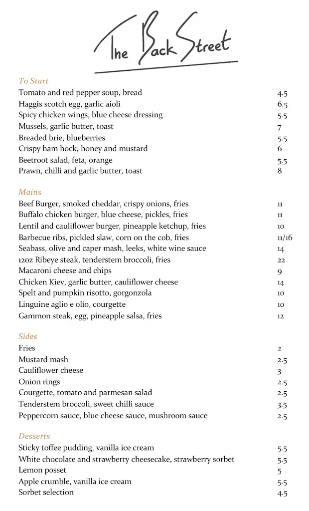 Menu_The Back Street_Dumfries_image_2