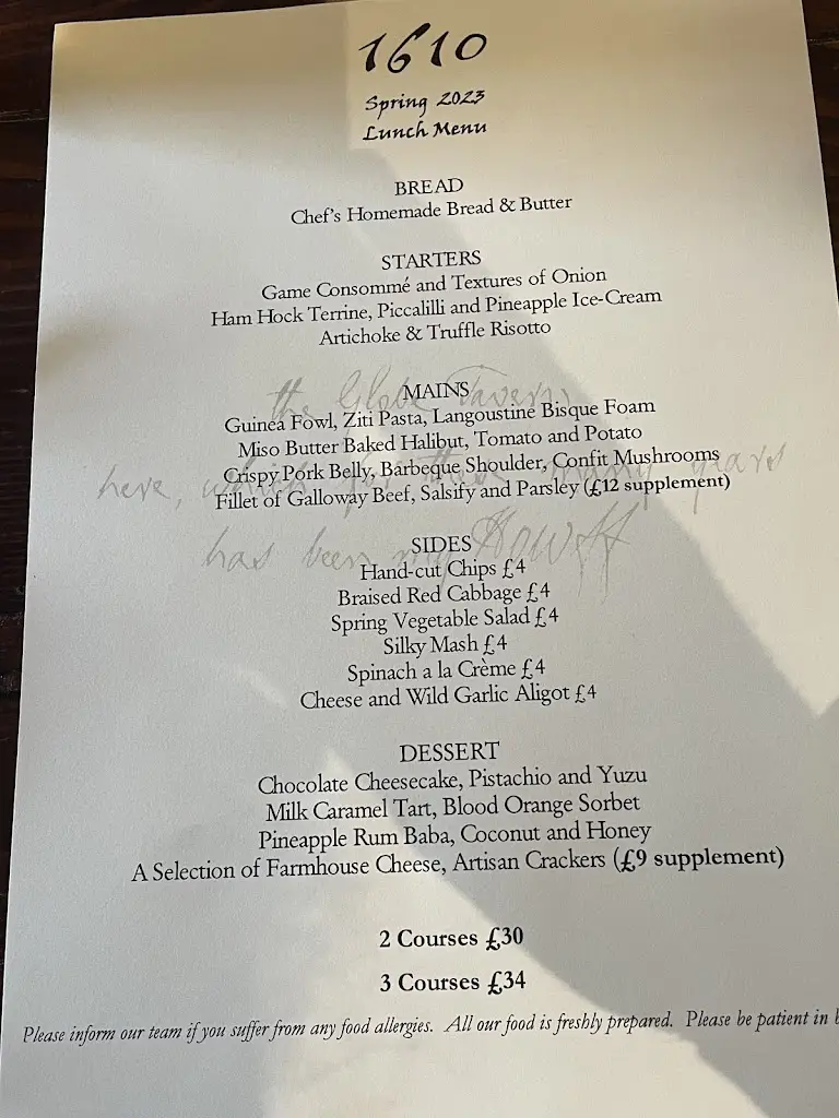 Menu_The Globe Inn Dumfries_Dumfries_image_2