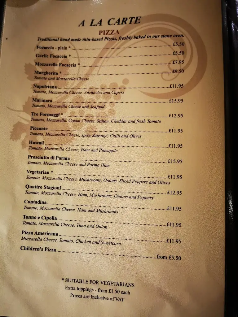 Menu_Bruno's Italian Restaurant_Dumfries_immagine_1
