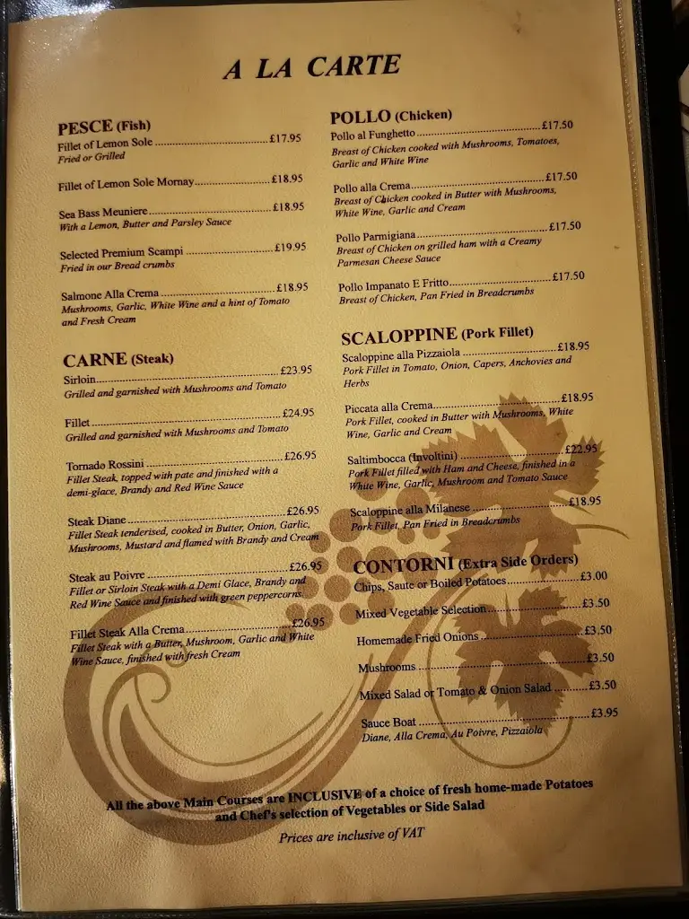 Menu_Bruno's Italian Restaurant_Dumfries_immagine_2