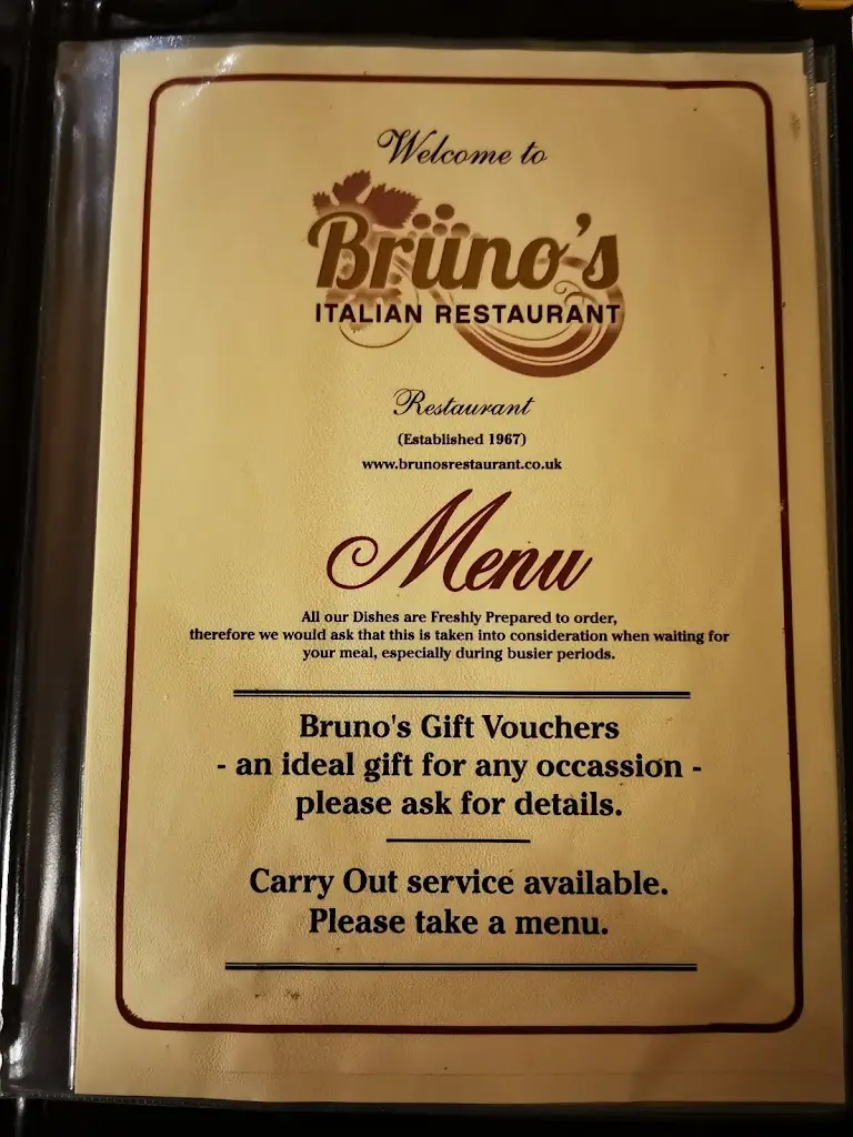 Menu_Bruno's Italian Restaurant_Dumfries_immagine_4