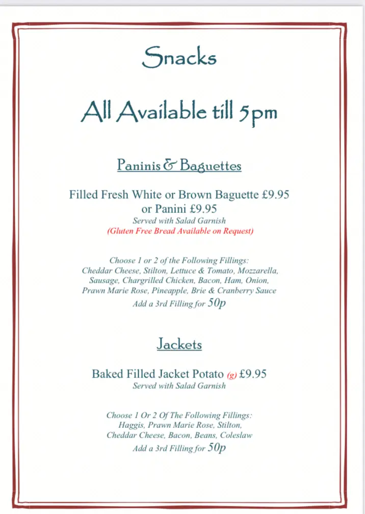 Menu_Cavens Arms_Dumfries and Galloway_image_1