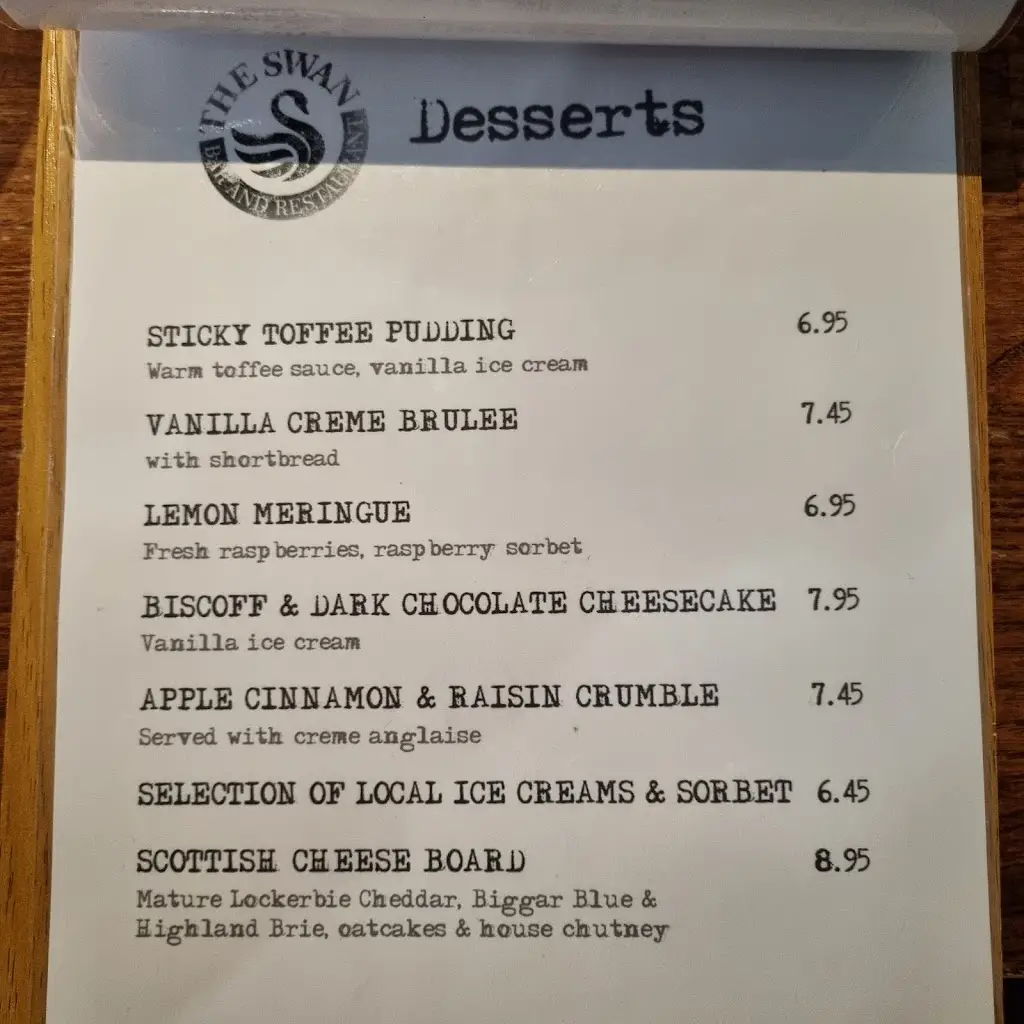 Menu_The Swan Inn_Eaglesham_image_2