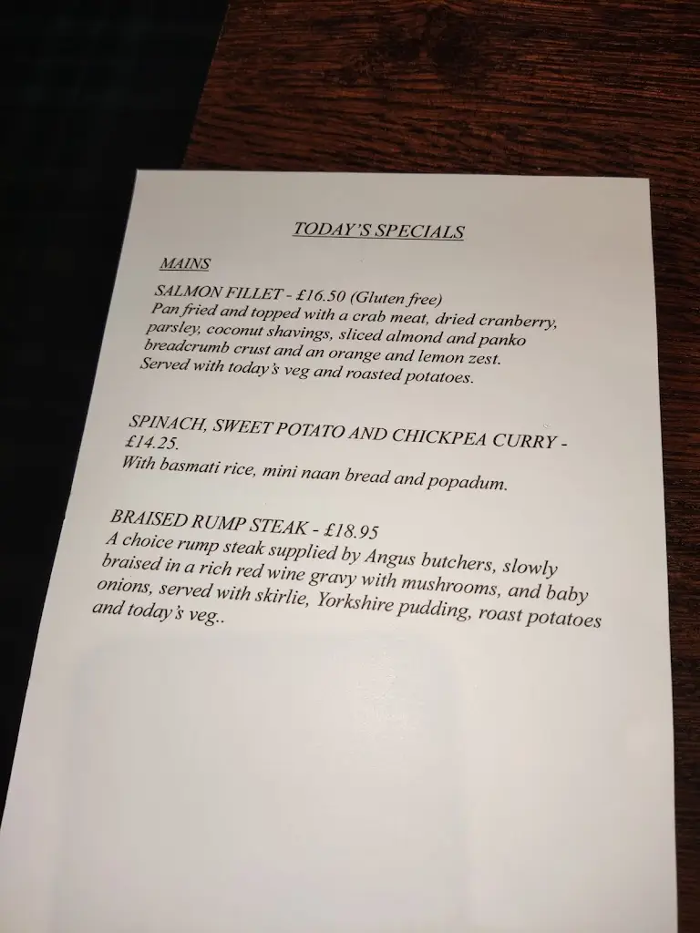 Menu_The Ship Inn & Waterfront Restaurant_Dundee_image_1