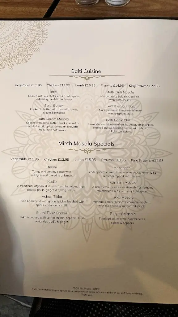 Menu_Mirch Masala Restaurant Dundee_Dundee_image_4