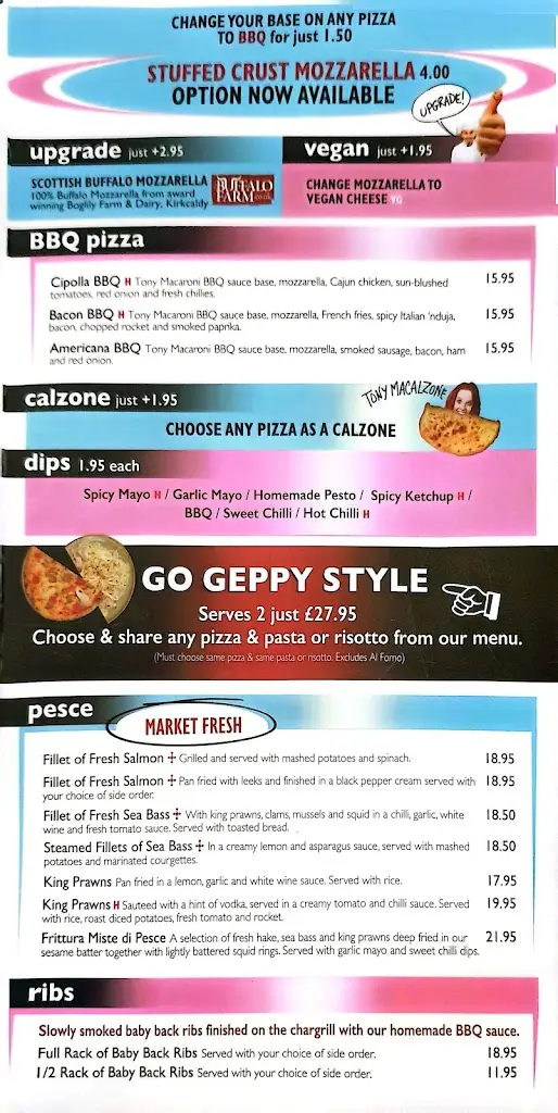 Menu_Tony Macaroni - Dundee_Dundee_immagine_4