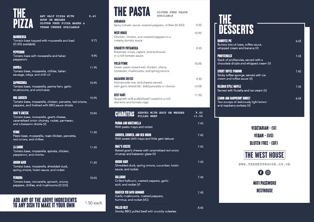 Menu_The West House_Dundee_image_1