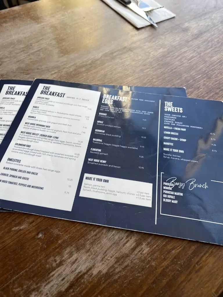 Menu_The West House_Dundee_image_3