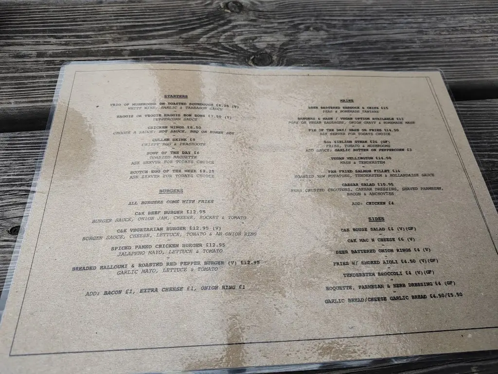 Menu_The Crown & Kitchen_East Linton_image_1