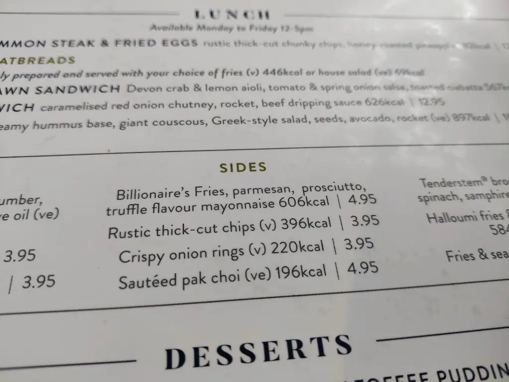 Menu_Dukes Head Billericay_Billericay_image_4