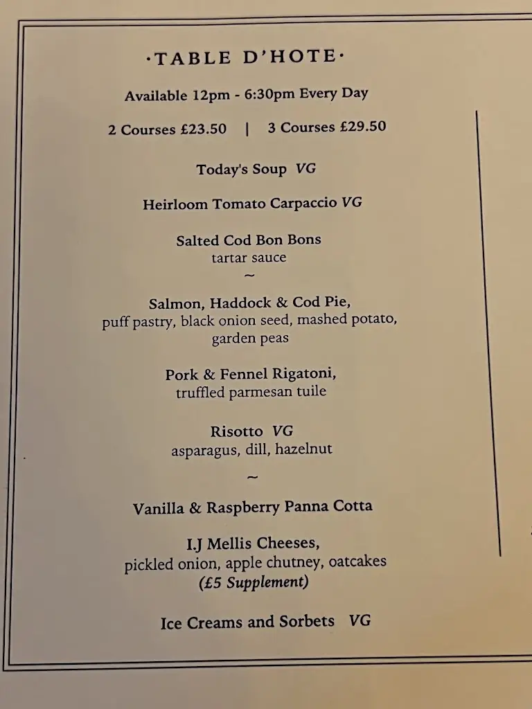 Menu_The Dome_Edinburgh_image_1