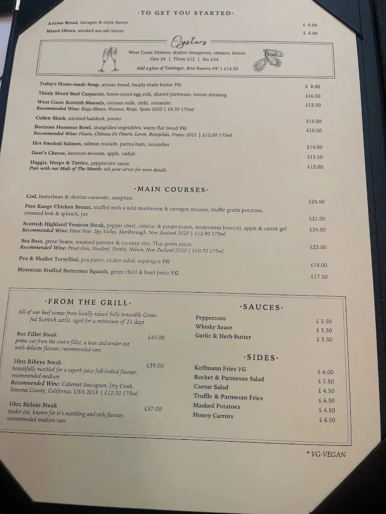 Menu_The Dome_Edinburgh_image_3