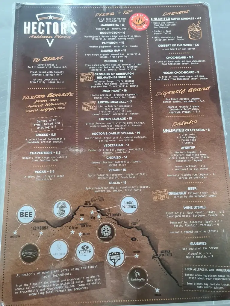 Menu_Hector's Artisan Pizzeria_Dunbar_image_1