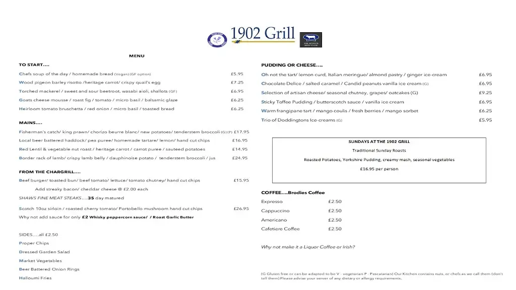 Menu_1902 Bar & Grill_Dunbar_image_1