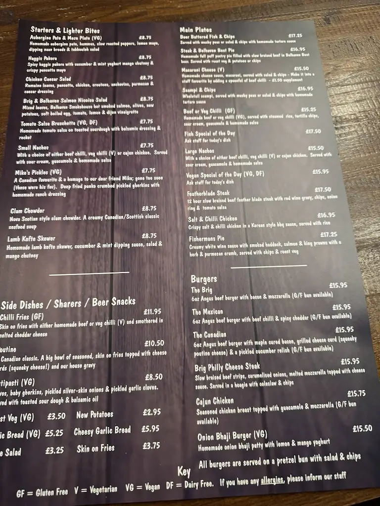 Menu_The Brig & Barrel_Dunbar_image_3