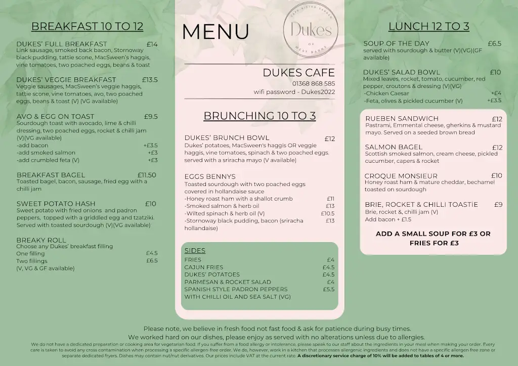 Menu_Dukes of West Barns Café_Dunbar_image_1