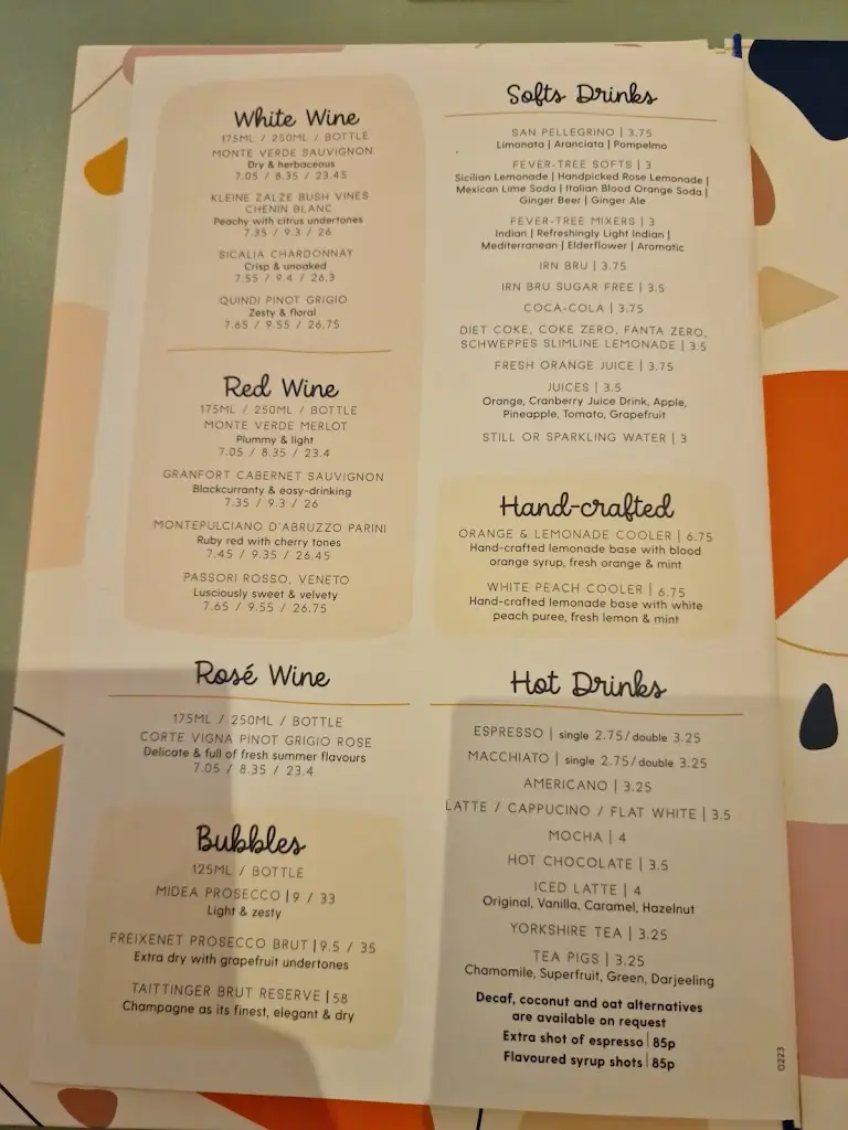 Menu_Bocco - Aberdeen Airport_Dyce_immagine_2