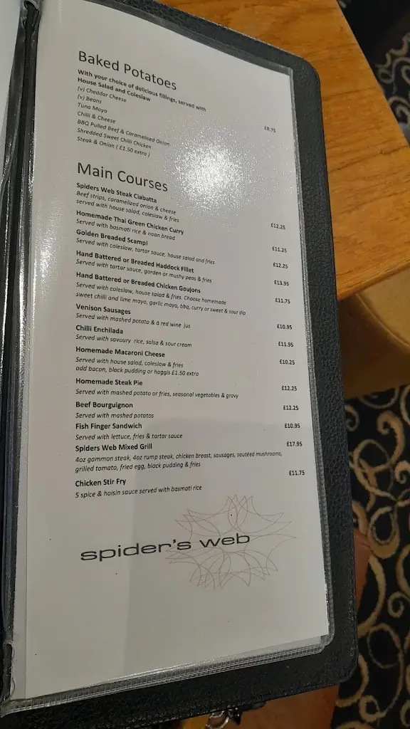 Menu_Spider's Web_Dyce_image_1