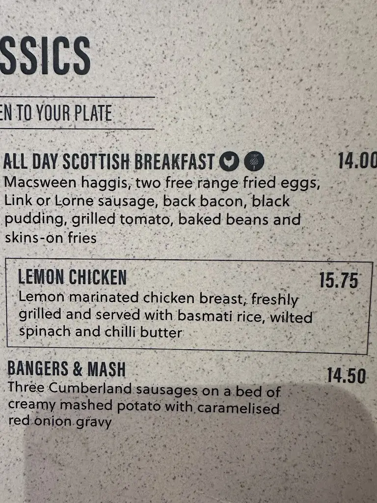 Menu_The Granite City - Aberdeen Airport_Dyce_image_1