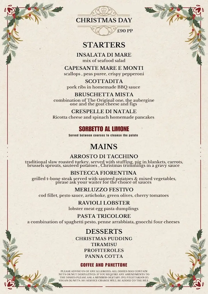 Menu_La Dolce Vita_Billericay_image_1