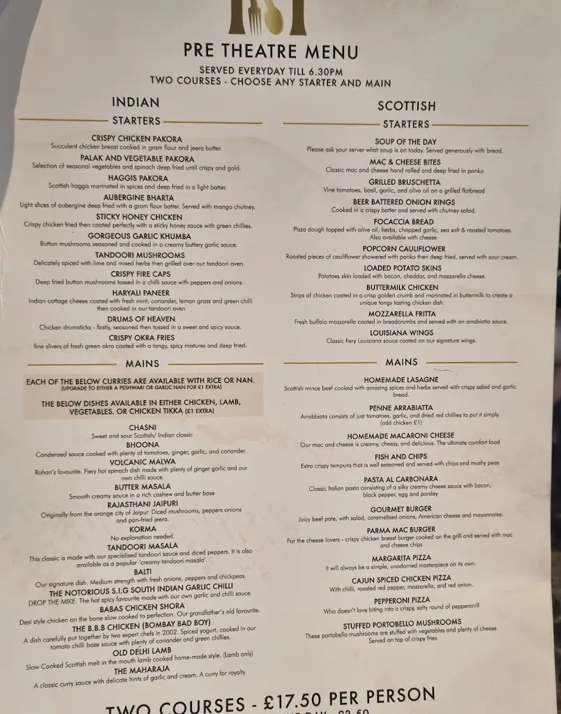 Menu_The Malletsheugh_East Renfrewshire_image_1