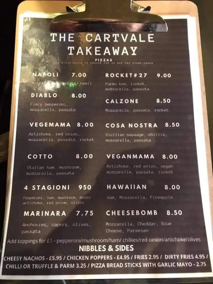 Menu_The Cartvale_East Renfrewshire_image_3